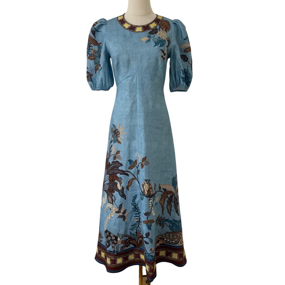 ALEMAIS Georgie Linen Midi Dress - Picture 5 of 9